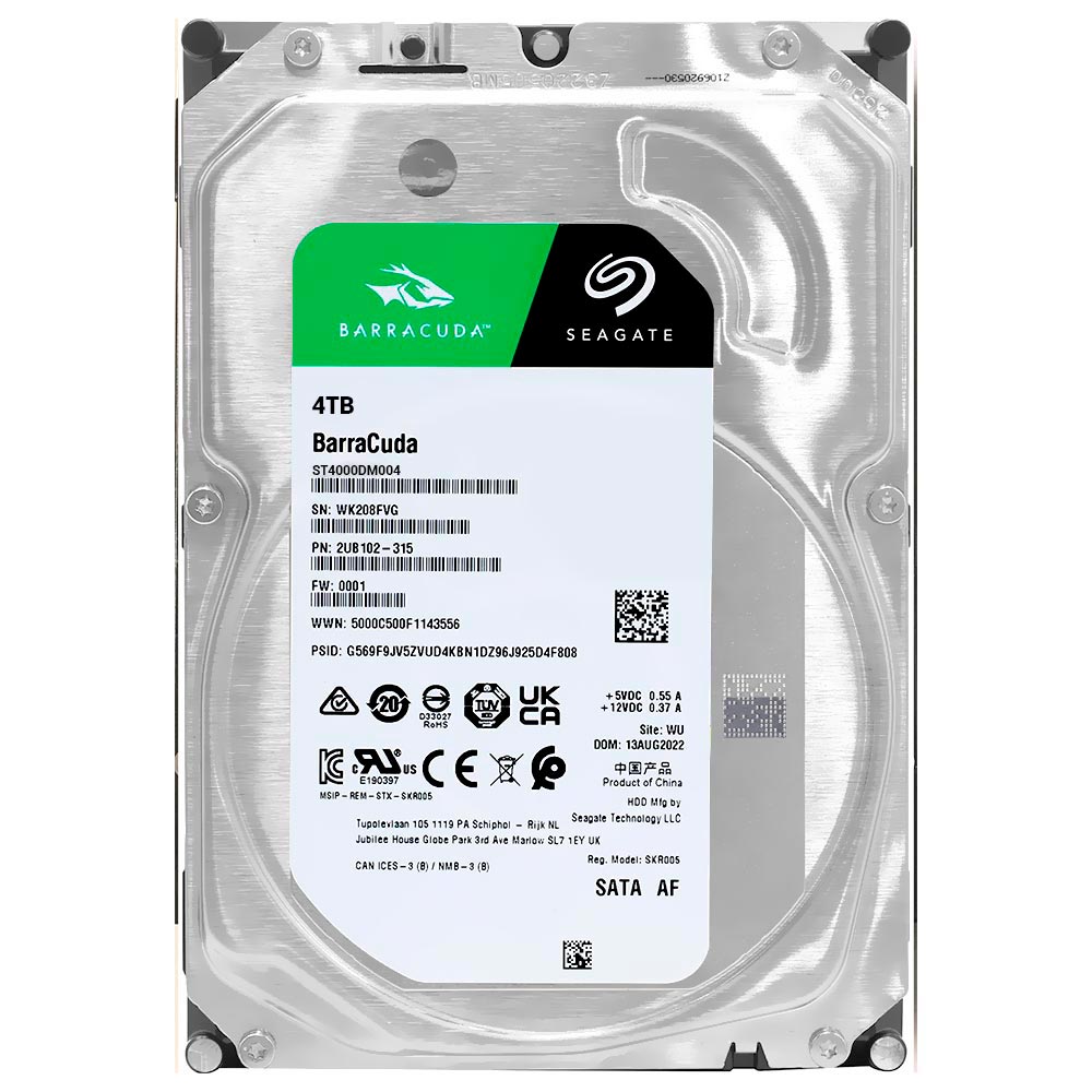 内蔵型ハードディスクドライブ Seagate Barracuda 4TB SATA HDD Hd 4Tb Seagate Sata III 5900Rpm Kabum